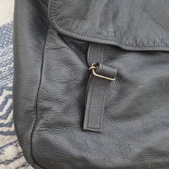 BARNSTORM Vintage 80' Handmade Full Grain Leather Crossbody Sachel Bag - Picture 13 of 16